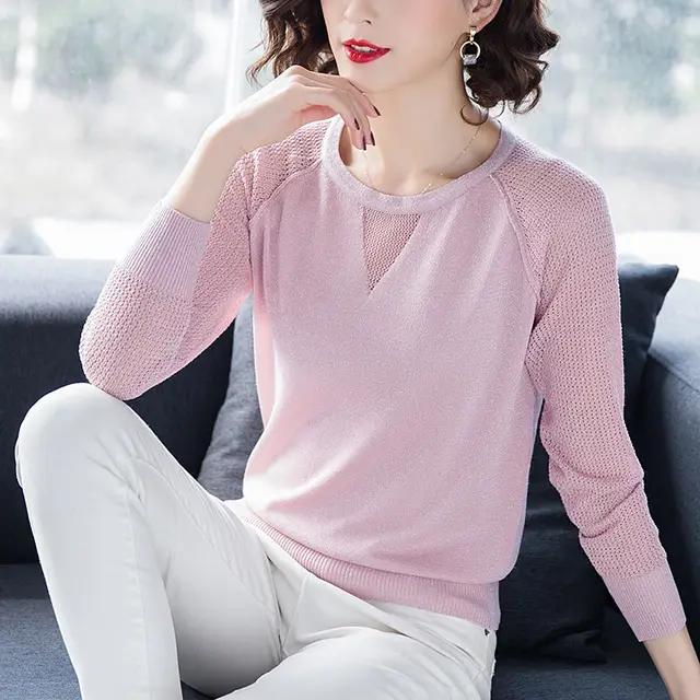 Women's bottoming sweater Pink - Shop at LoveMi