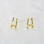 Earrings Temperament All-Match Metal Individual Hook Earrings - Gold