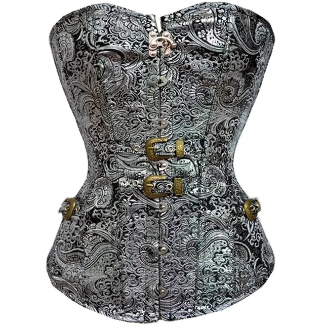 Court gothic corset Silver - Shop at LoveMi