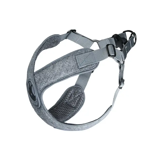 Teddy breathable puppy chest strap Grey - Shop at LoveMi