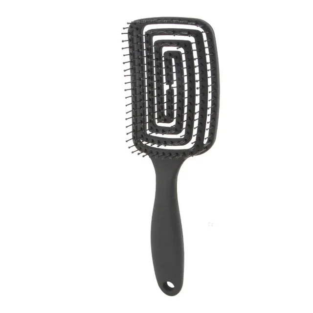 Hollow square eight claw curved black comb 3545Style - Shop at LoveMi