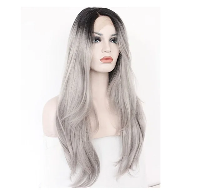 Grey hand hook lace wig Default - Shop at LoveMi