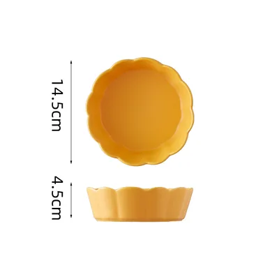Ceramic tall cat bowl 01Yellow - Shop at LoveMi