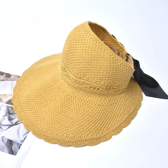 Outdoor bow hat with big bow Turmeric - Shop at LoveMi