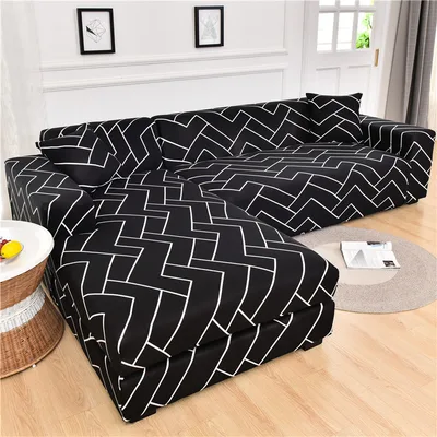 Elastic full cover sofa cover non slip full cover sofa cushion Black Z - Shop at LoveMi