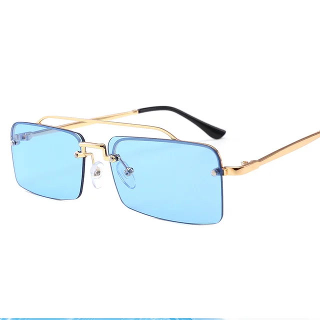 Rectangle Sunglasses Blue - Shop at LoveMi