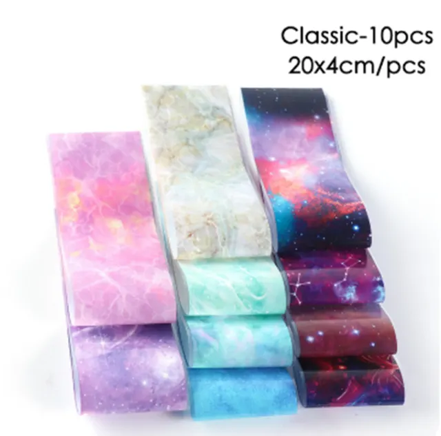 Night Sky Milky Way Nail Art Starry Sky Paper Classic Night Sky - Shop at LoveMi