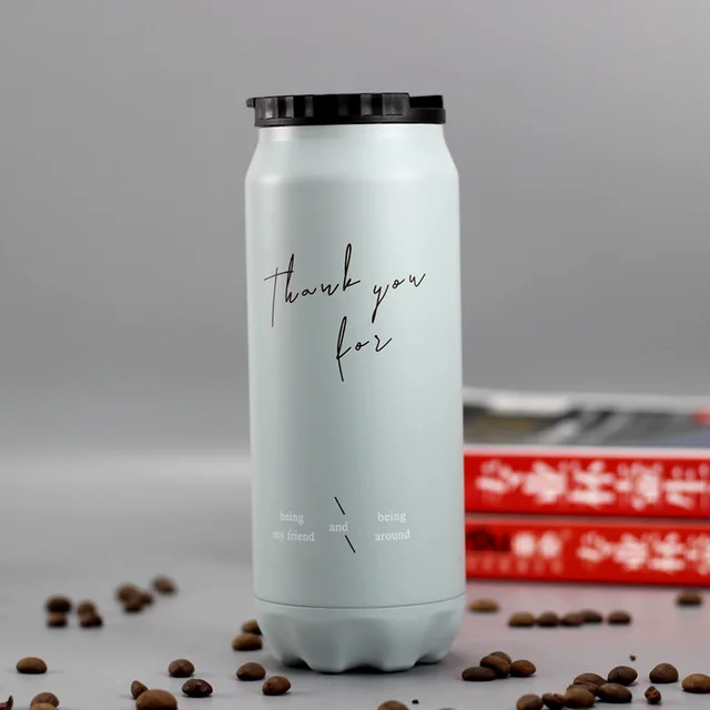 Vacuum Stainless Steel Pull Can Vacuum Flask Green - Shop at LoveMi