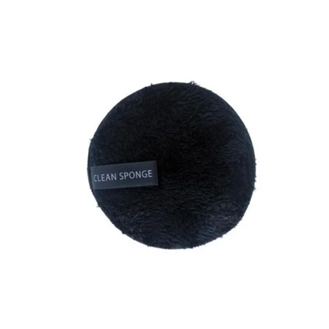 Long Hair Round Face Wash And Makeup Remover Puff Black - Shop at LoveMi