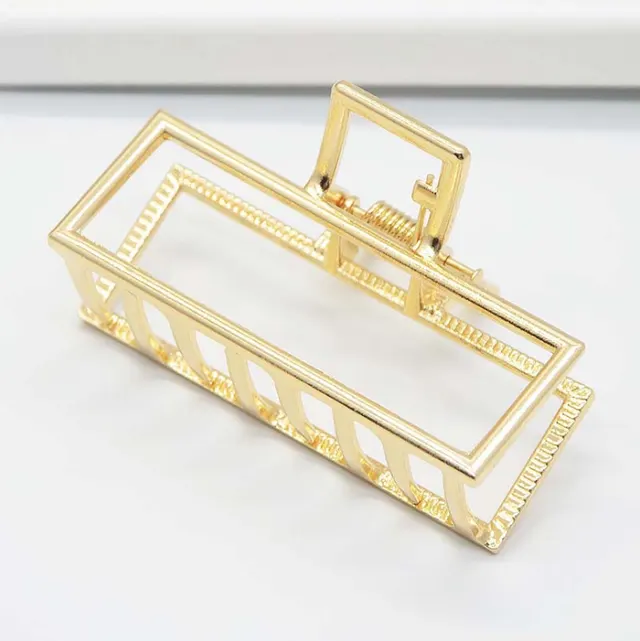 Minimalist wind metal clip hair clip Rectangle - Shop at LoveMi