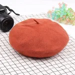 Autumn and winter new wool beret - Orange