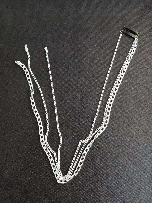 Wig extension chain silver plated tassel hair chain 11250B - Shop at LoveMi