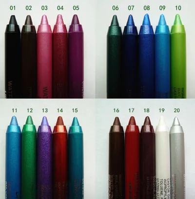 Wine Red Green Blue Purple Silver Eyeliner Eye And Eye Multi use Eye Shadow Lipstick Eyebrow Pencil Soft Light Coffee - Shop at LoveMi