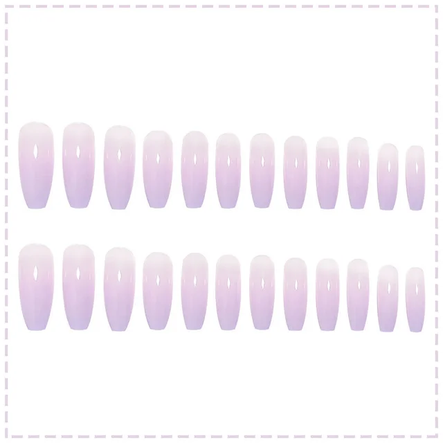 Naked Purple Gradient Wearable Nail Patch Ah1037 - Shop at LoveMi