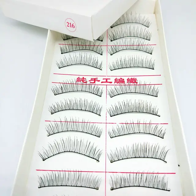 Handmade cotton thread stalk simulation false eyelashes 216 Style - Shop at LoveMi
