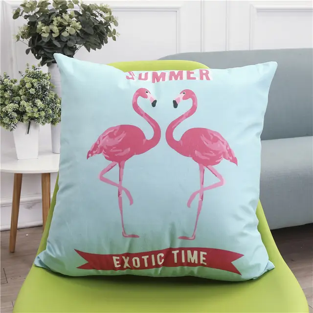 Flamingo sofa pillow Blue - Shop at LoveMi