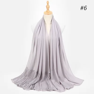 Pearl Chiffon Ethnic Scarf 6Color - Shop at LoveMi