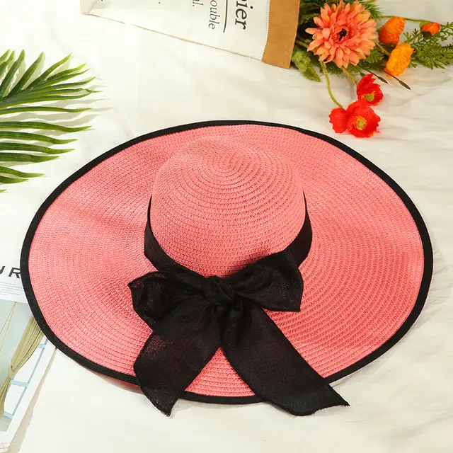 Versatile big brim sun hat Pink - Shop at LoveMi