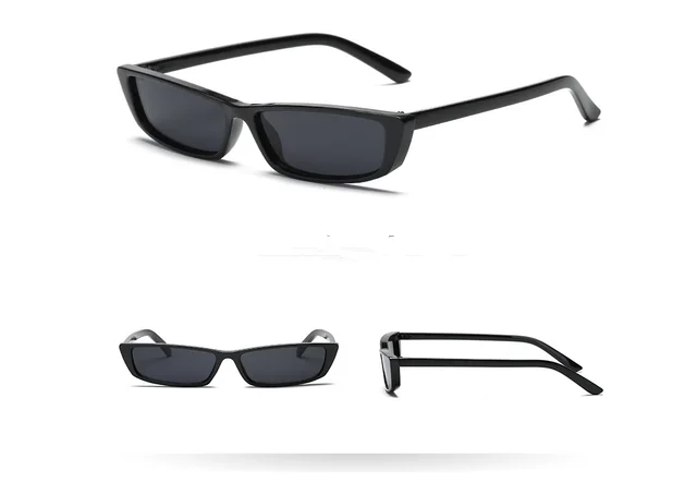 Lady Small Box Square House Side Retro Sunglasses Black - Shop at LoveMi