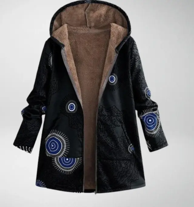 Loose plus size woolen coat Black - Shop at LoveMi