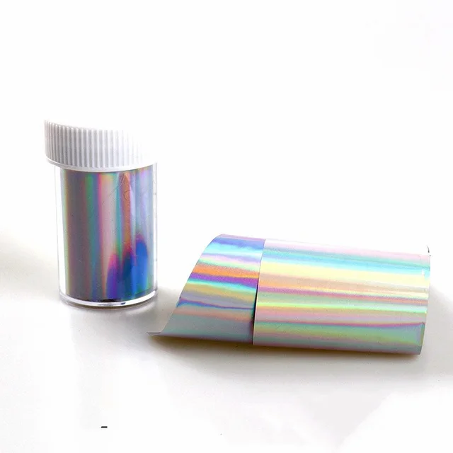 Marble Series Nail Foils Aurora Nail Art Transfer Sticker Paper Flower Pattern Slider Nail Art Decals Decoration Nails Art DIY Laser Silver - Shop at LoveMi