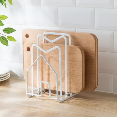 Nachuan multi function kitchen water filter storage rack Multi layer stainless steel cutting board knife cutting board lid kitchen rack White - Shop at LoveMi