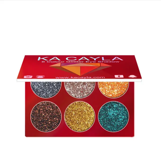 6 color diamond sequins eye shadow tray B - Shop at LoveMi