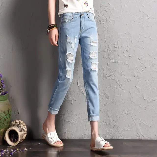Tight waist jeans Light Blue Eight - Shop at LoveMi