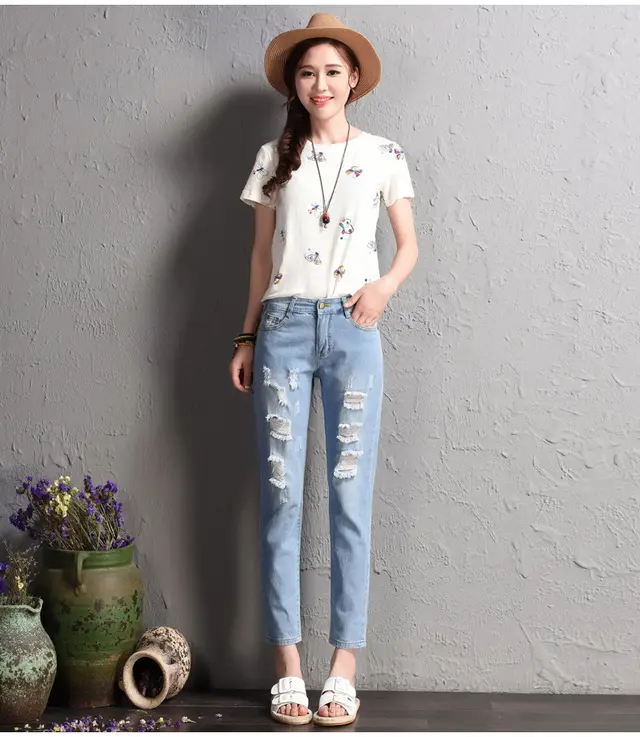 Tight waist jeans Lightblue Nine Points - Shop at LoveMi