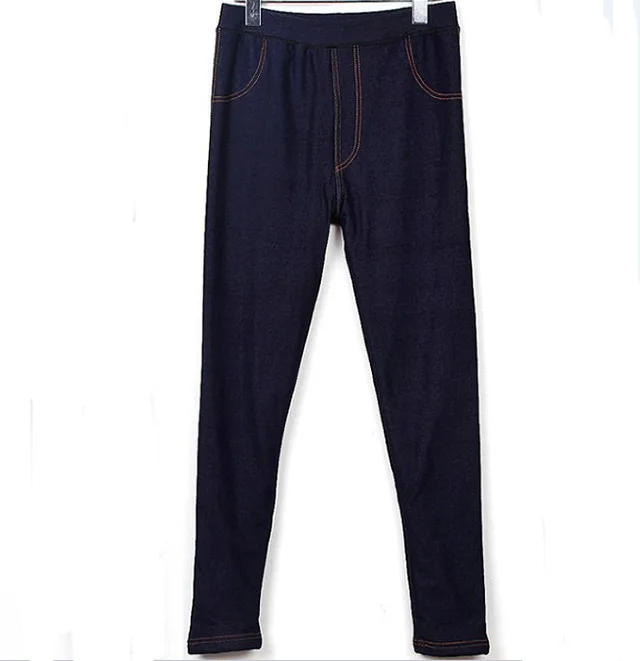 Imitation denim leggings Blue - Shop at LoveMi