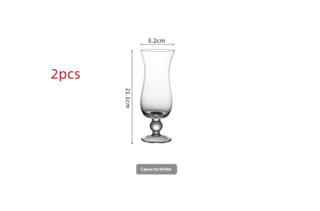 Home cocktail glass Transparent 2Pcs - Shop at LoveMi