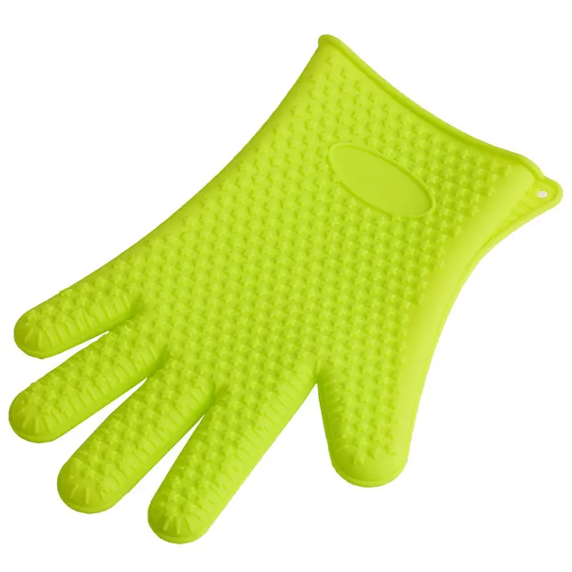 Non slip silicone gloves microwave oven gloves tools microwave oven insulation gloves Green - Shop at LoveMi