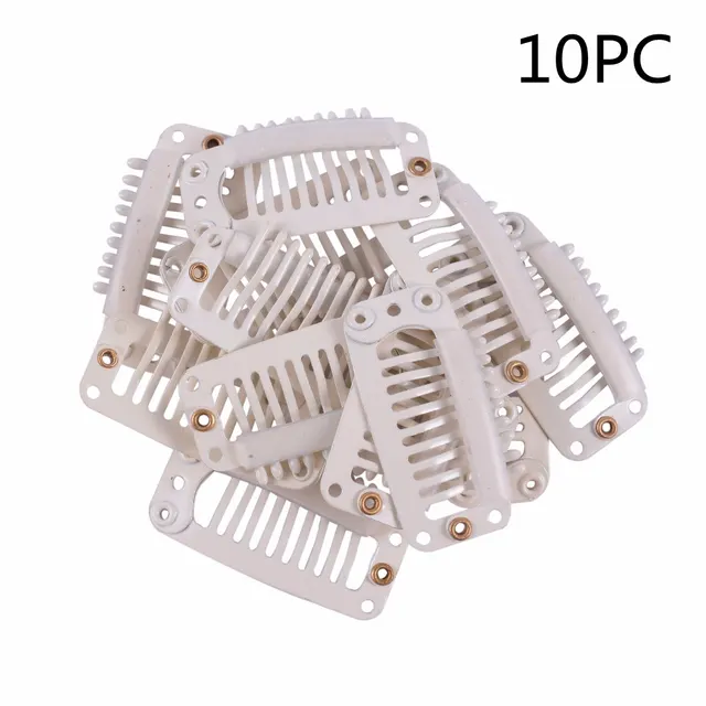 Stainless steel wig clip White 10Pc - Shop at LoveMi