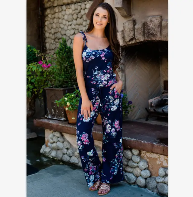 Printed suspender jumpsuit parent child suit Grown Ups - Shop at LoveMi