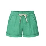 Elastic waist casual pants Green - Shop at LoveMi