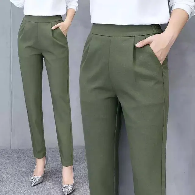 Harem Pants, Nine Pants, Small Pants Summer Green - Shop at LoveMi