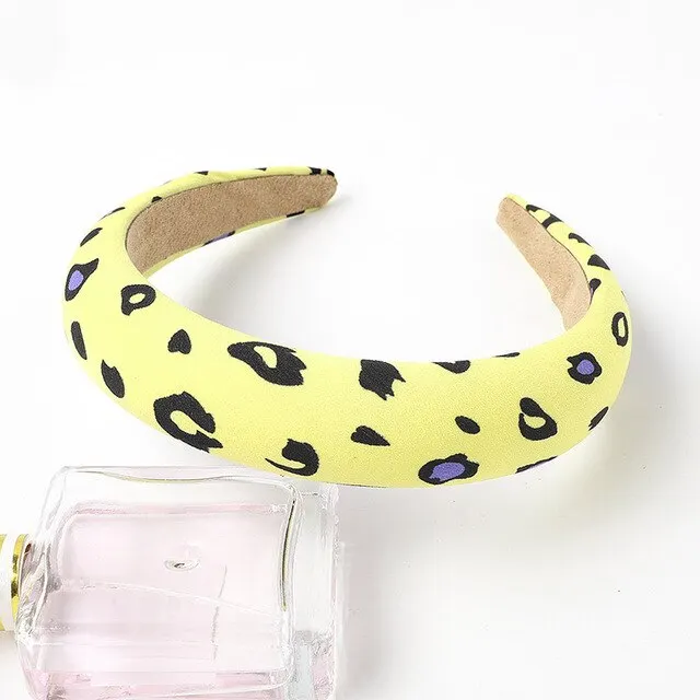 Thickened Sponge Floral Headband Wild Daisy Fabric Headband B64B Yellow - Shop at LoveMi