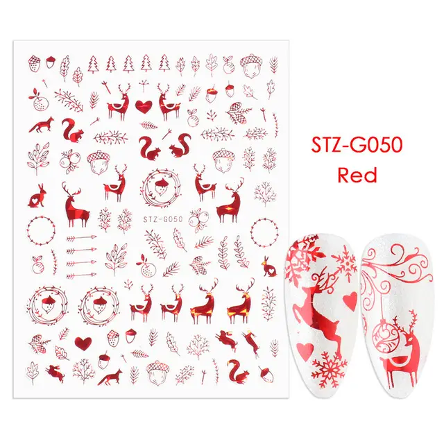 Adhesive Nail Sticker Stz G050 - Shop at LoveMi