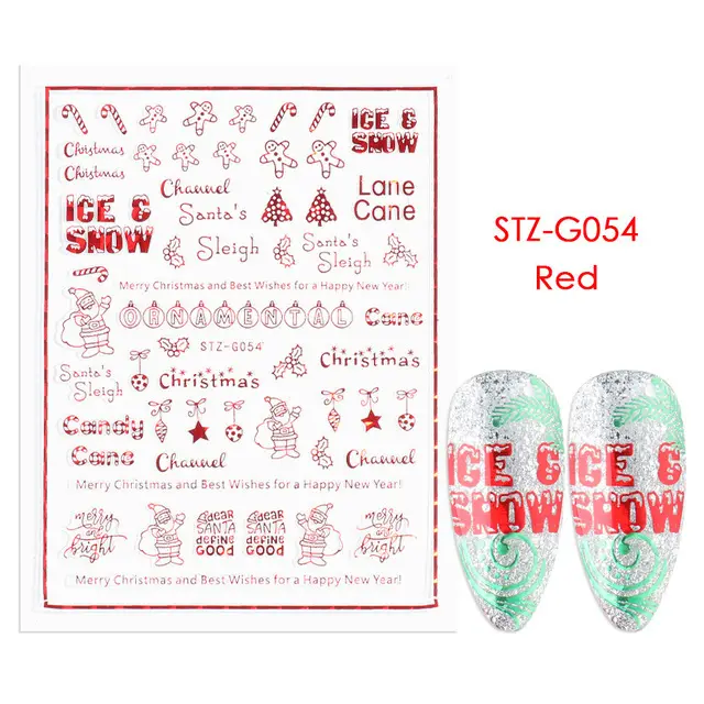 Adhesive Nail Sticker Stz G054 - Shop at LoveMi