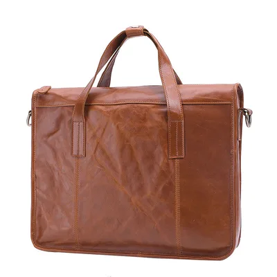 Men's leather briefcase Brown - Shop at LoveMi