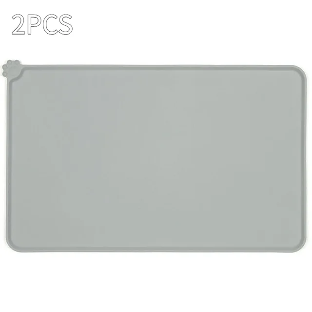 Dog Food Silicone Mat Grey 2Pcs - Shop at LoveMi