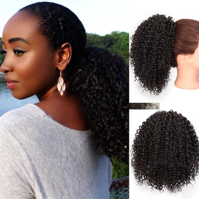 European and American wig chemical fiber fluffy ponytail 4B - Shop at LoveMi