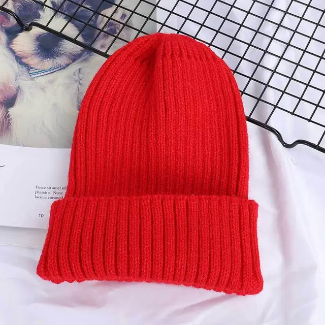 Ladies Korean Autumn And Winter Seahorse Hat Red - Shop at LoveMi