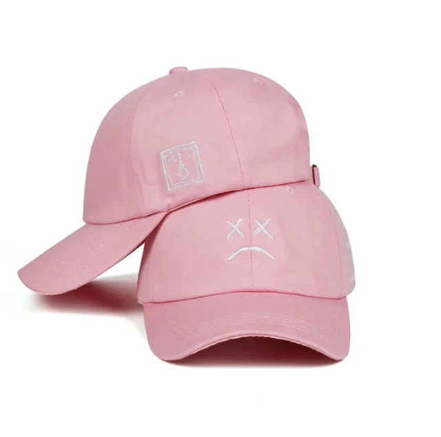 Cry face xxxtentacion baseball cap Pink - Shop at LoveMi