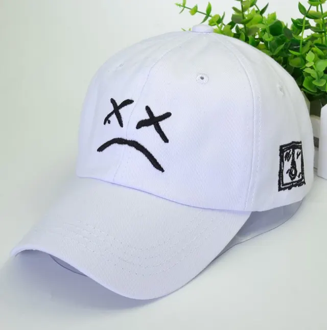 Cry face xxxtentacion baseball cap White - Shop at LoveMi