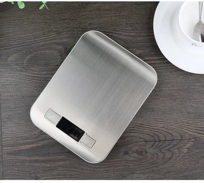 Stainless steel electronic kitchen scale Silver Battery - Shop at LoveMi