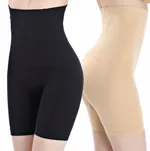 Women High Waist Thigh And Tummy Slimming Shorts - Black And Skin Color