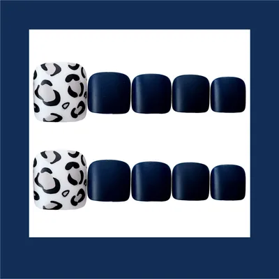 Box of 24 finished nail art Navy Blue - Shop at LoveMi
