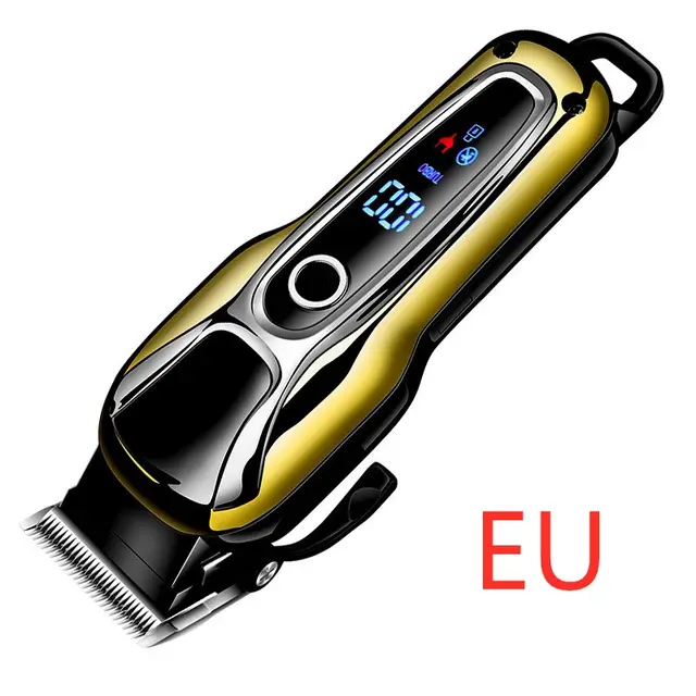 Lithium battery LCD hair clipper, razor, electric hair clipper Eu - Shop at LoveMi