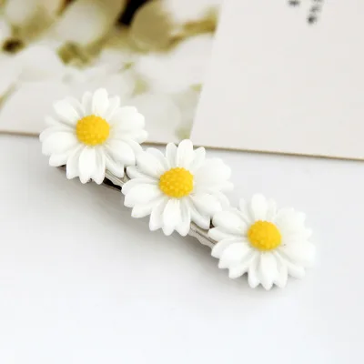 Summer Xiaoqing Spare Hairpin For Vacation Daisy Hairpin 3 Flowers - Shop at LoveMi